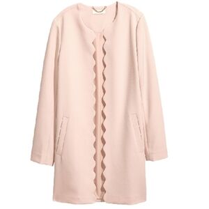 H&M Powder Pink Short Coat Size 2